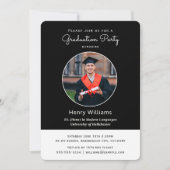 Invitation Elegant College Graduation Photos Party (Devant)