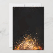 Invitation Élégant Confetti Chic, Robe, Fête des mariées (Dos)