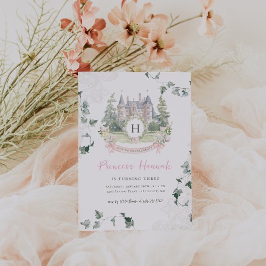 Invitation Élégant conte de fées | Princesse Anniversaire