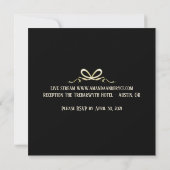 Invitation Élégant convid moderne live stream mariage (Dos)