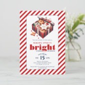 Invitation Élégant Cookie Exchange Party Blue Red (Debout devant)