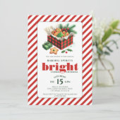 Invitation Élégant Cookie Exchange Red Green Party (Debout devant)