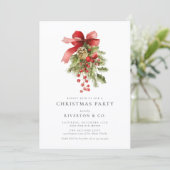 Invitation Elegant Corporate Christmas Party (Debout devant)