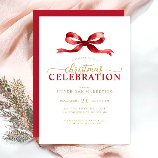 Invitation Elegant Corporate Christmas Party