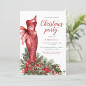 Invitation Elegant Corporate Christmas Party (Debout devant)