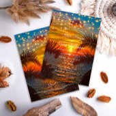 Invitation Elégant coucher de soleil Tropical Beach Mariage