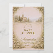 Invitation Elegant Countryside Garden Baby Shower (Devant)