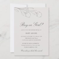 Elégant crayon gris Croquis Fleurs Révélation de g