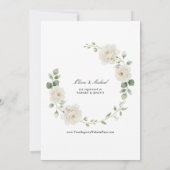 Invitation Elegant Cream Peony Rose Garden Bridal Shower (Dos)