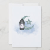 Invitation Elegant Crescent Moon and Lantern Ramadan Iftar (Dos)