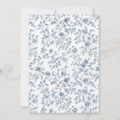 Invitation Elegant Crest Blue Chinoiserie Wedding (Dos)