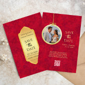 Invitation Elégant Crimson Gold luxe royal