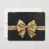 Invitation Elégant Cristal de Nouvel An et Lanternes d'Or (Dos)