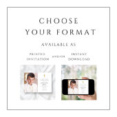 Invitation Elégant Croix Religieuse Photo Boy First Communion