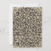 Invitation Elegant Crown Leopard Print Sweet 16 (Dos)