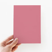 Invitation Élégant culte Croix rose florale fille Baptême