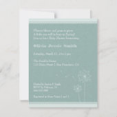 Invitation Élégant Dandelions Printemps Baby Shower Invitatio (Devant)