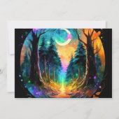 Invitation Élégant dans le Baby shower magique des Bois (Dos)