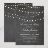 Invitation élégant de lumières de craie (Devant / Derrière)