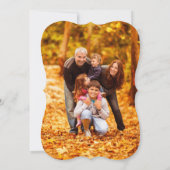 Invitation Élégant Déco Déco Feuilles d'automne Thanksgiving  (Dos)