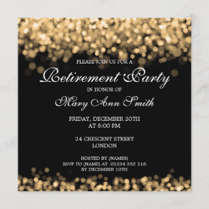 Invitation Élégant défilé de retraite