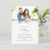 Invitation Élégant, dégradé de photo (Debout devant)