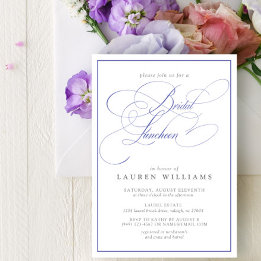 Invitation Élégant déjeuner de mariée de la calligraphie de p