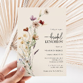 Invitation Élégant déjeuner floral de la nuptiale