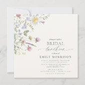 Invitation Élégant déjeuner nuptial Fleur sauvage Sage Green (Devant)