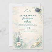 Invitation Elegant Dentist White Coat Graduation (Devant)