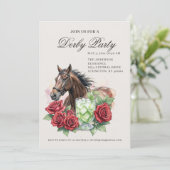 Invitation Elegant Derby Party  (Debout devant)