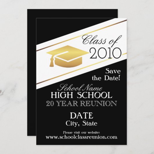 Invitation Elégant design de réunion. (Devant / Derrière)