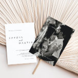 Invitation Élégant design moderne photo Mariage classique<br><div class="desc">Conçu pour coordonner avec pour la collection de Faire-part de mariage "Modern Classic". Pour modifier les détails,  cliquez sur "Personnaliser". Voir le lien de collection sur cette page pour voir tous les éléments correspondants dans ce magnifique design ou voir la collection ici : https://bit.ly/3rQMpxU</div>