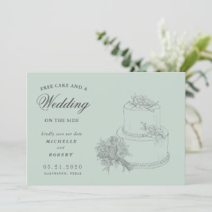 Invitation Elégant Destination Floral Photo Enregistrer La Da