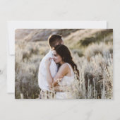 Invitation Elégant Destination Floral Photo Enregistrer La Da (Dos)