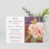 INVITATION ÉLÉGANT D'ÉVÉNEMENT DE DÎNER (Debout devant)