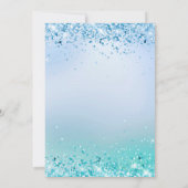 Invitation Élégant diamant de Parties scintillant Einladung (Dos)