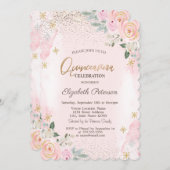 Invitation Élégant Diamants Or Moderne Snowflakes (Devant / Derrière)