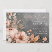 Invitation Élégant dîner de Thanksgiving Citrouille Invitatio (Dos)