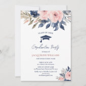 Invitation Élégant diplôme floral 2025 (Devant)