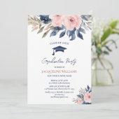 Invitation Élégant diplôme floral 2025 (Debout devant)