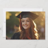 Invitation Élégant diplôme scolaire Parties scintillant de l' (Dos)