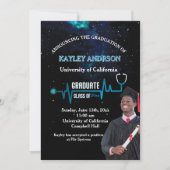 Invitation Élégant Docteur en Médecine (Devant)