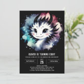 Invitation Élégant Dragon Birthday Editable (Debout devant)
