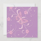 Invitation Elegant Dream Lavender Butterfly Wedding Invite (Dos)