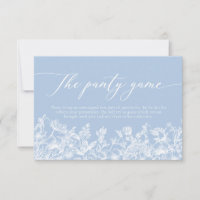 Elégant Dusty Blue Fleur sauvage The Panty Game