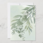 Invitation Elegant Dusty Green Script Classic Wedding  (Dos)