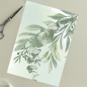 Invitation Elegant Dusty Green Script Classic Wedding 