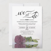 Invitation Elégant Dusty Mauve Rose Nous Faisons Toujours Vow (Devant)