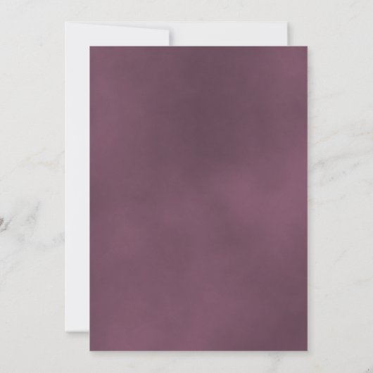 Invitation Elégant Dusty Mauve Rose Nous Faisons Toujours Vow (Dos)